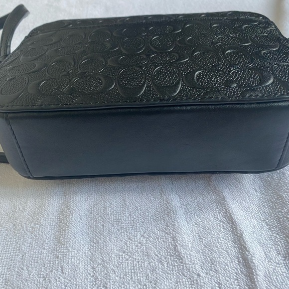 SOLD- Coach Black Leather Crossbody - Picture 5 of 11